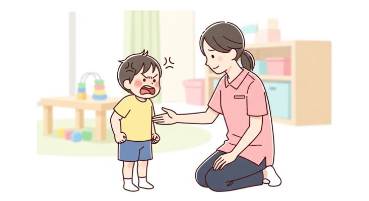 かんしゃくによる怒りイメージ