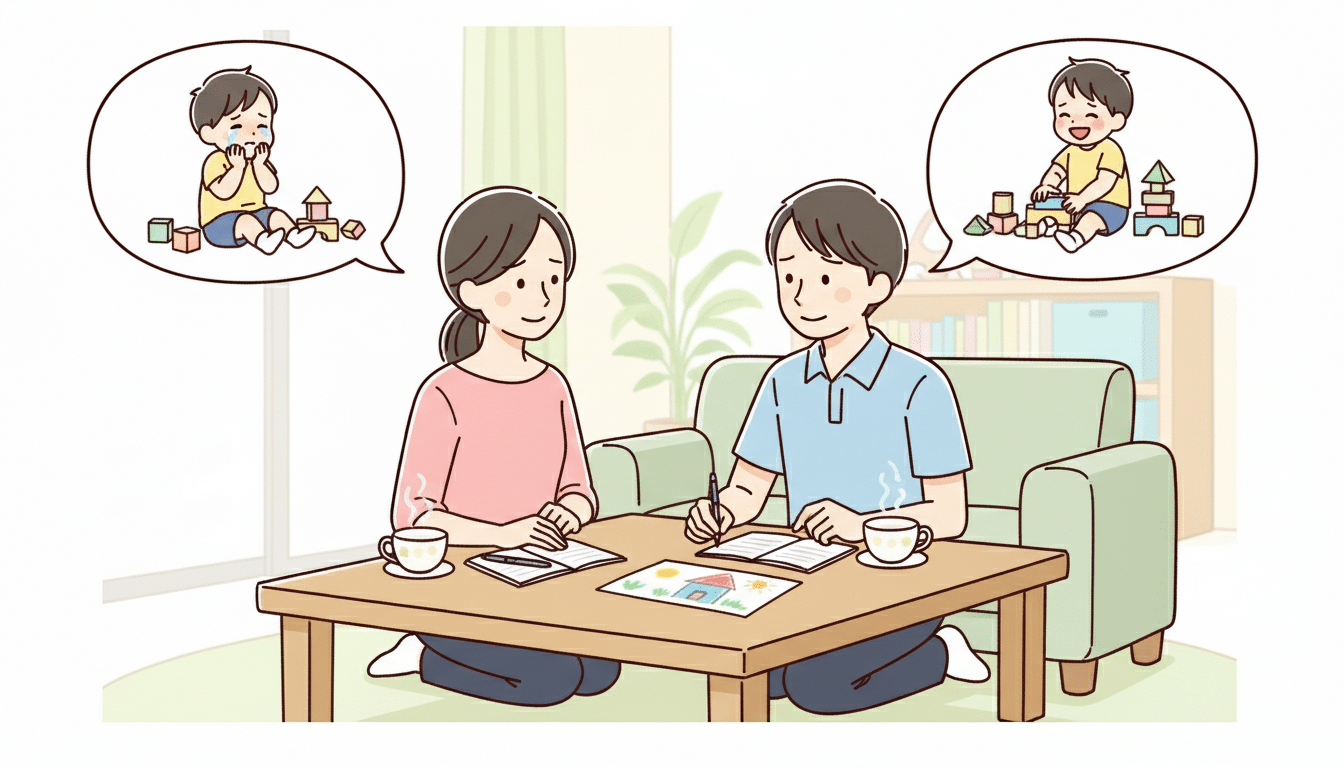 かんしゃくに悩む保護者イメージ