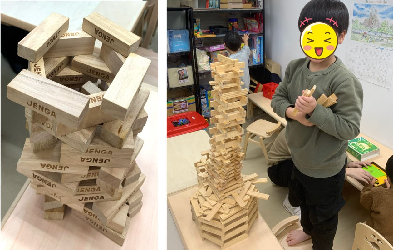 積み上げ遊びで育む「集中力」イメージ