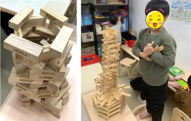 積み上げ遊びで育む「集中力」イメージ